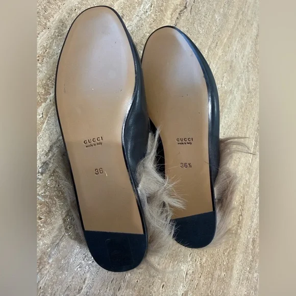 NWOB Gucci Princetown Genuine Shearling Loafer Mule size 36 - Picture 9 of 9